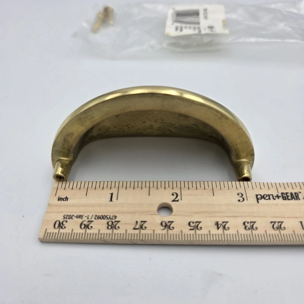 1 Amerock BP-4235-B Vtg Style‎ Brass Cup Cabinet Drawer Pull Handle 3.50
